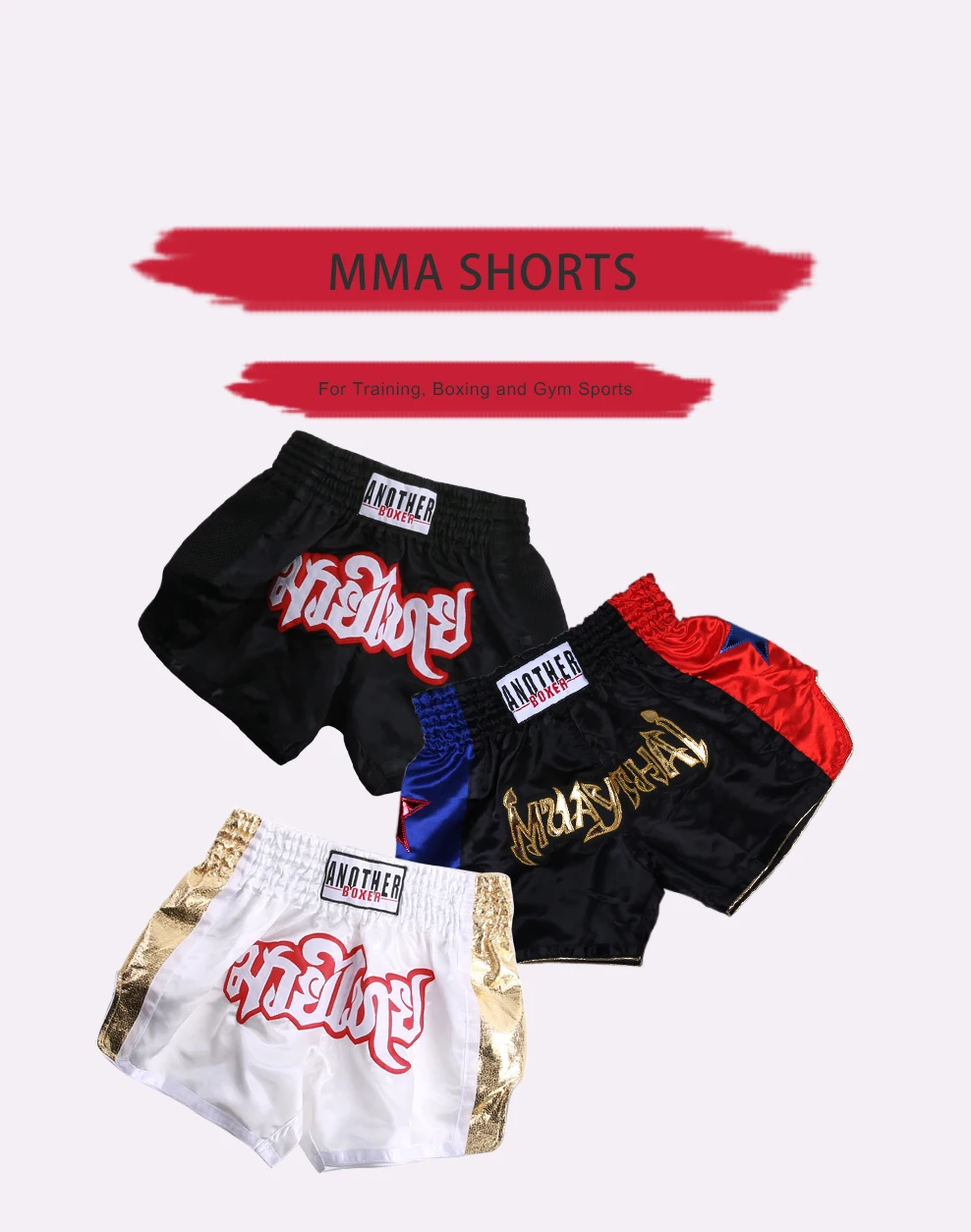 Boxing Shorts Men Training Fighting Muay Thai MMA BJJ Kickboxing Trunks Clothing mma shorts