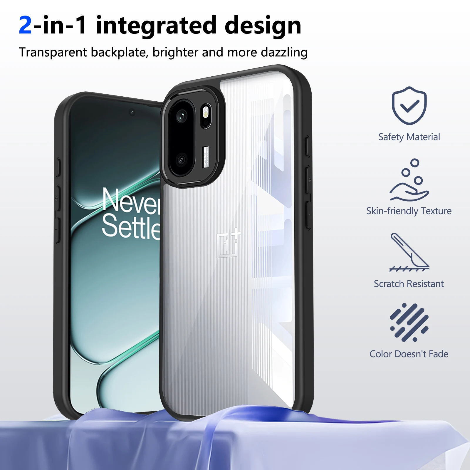 Transparent Shockproof TPU Phone Case with Bumper Protection