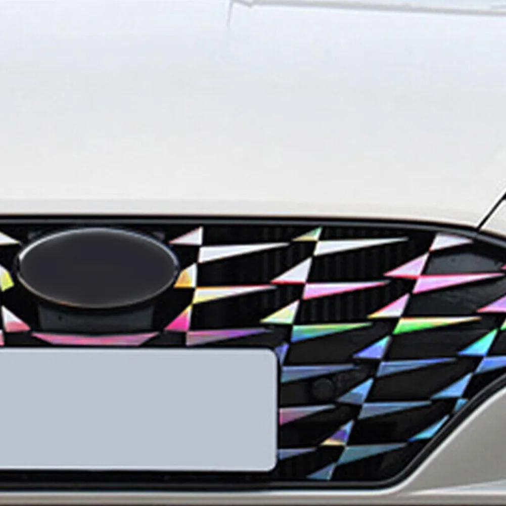 

Car Front Bumper Center Grille Grill Sequin Decor Cover For Hyundai Sonata 2020+ Exterior Decoration Sticker Trim