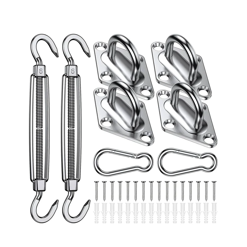 M6 Heavy Duty Sun Shade Sail Fixing Kit,stainless Steel Installation