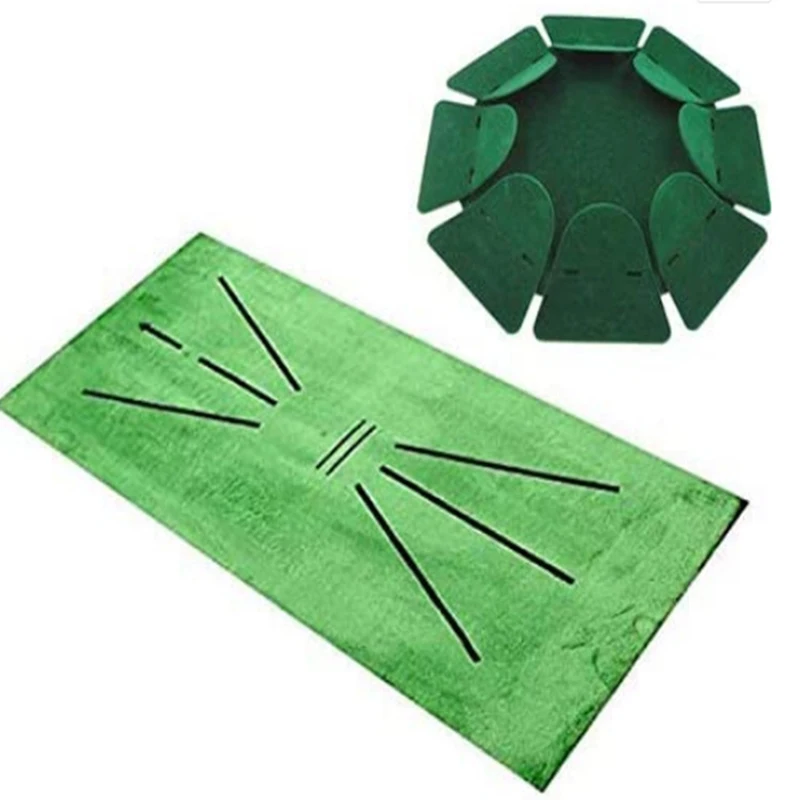 

Golf Training Mat Swing Detection Batting Golf Training Turf Mat with Putting Cup Gift for Home Office Outdoor