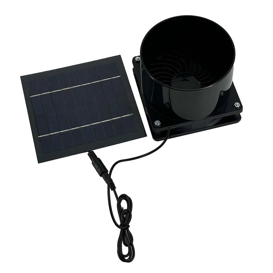 Solar Exhaust fan 5w 6V Air duct Green Energy ventilation fan Hot Recirculable ventilation for Home RV Greenhouse utility solar exhaust fan