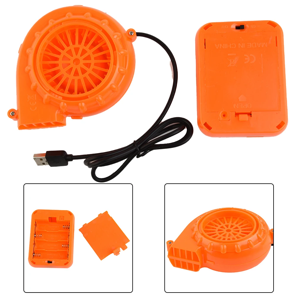 Mini Fan Air Blower Mini Fan Blower For Gas Mode For Inflatable Toy Costume Doll 3W ABS Battery Powered USB Durable Electric