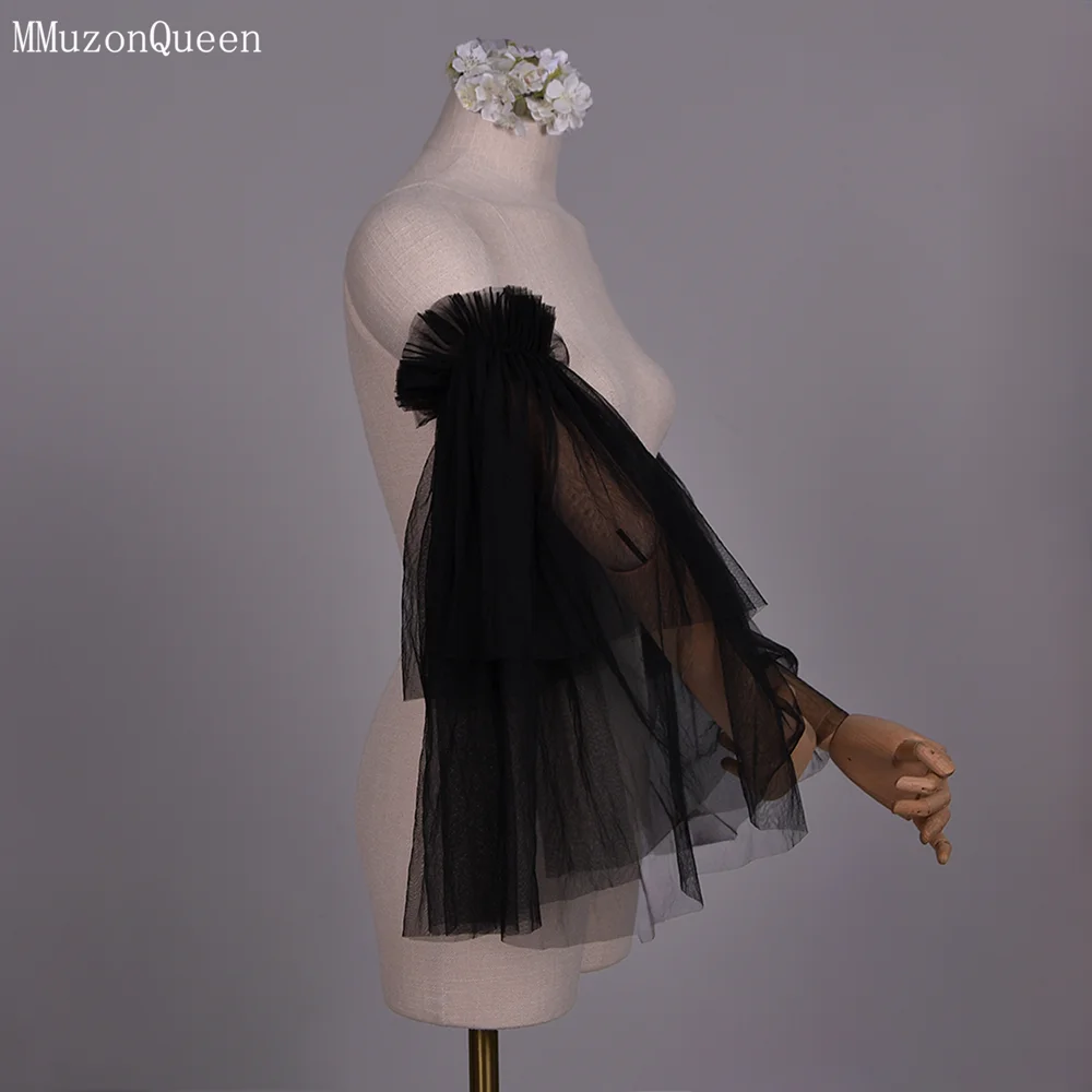MMQ MM20 Detachable Bridal Puff Sleeves Wedding Removable