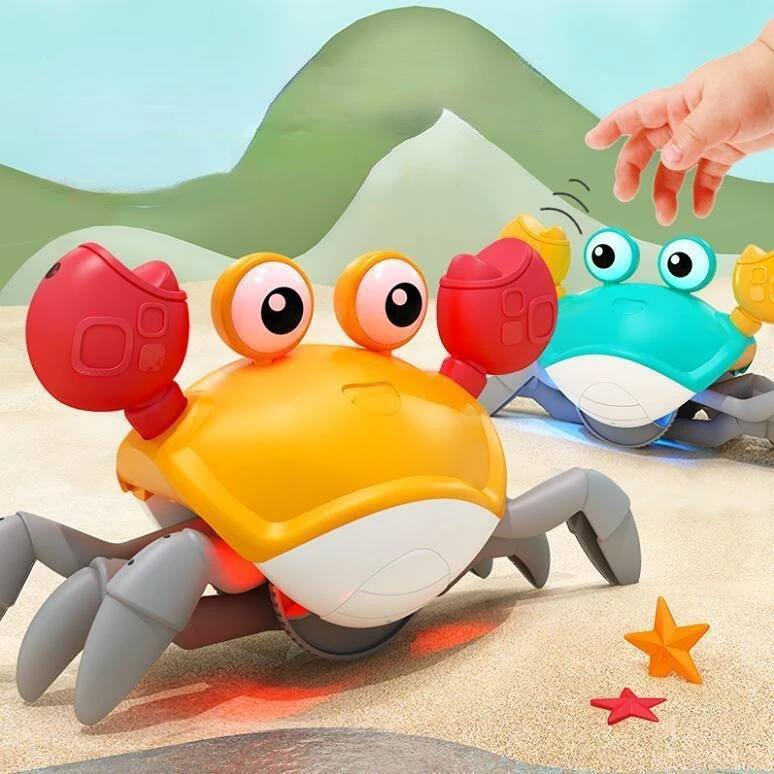Crawling Crab Baby Toys With Music Automatic Induction Escape Crab Electric Toy Charging