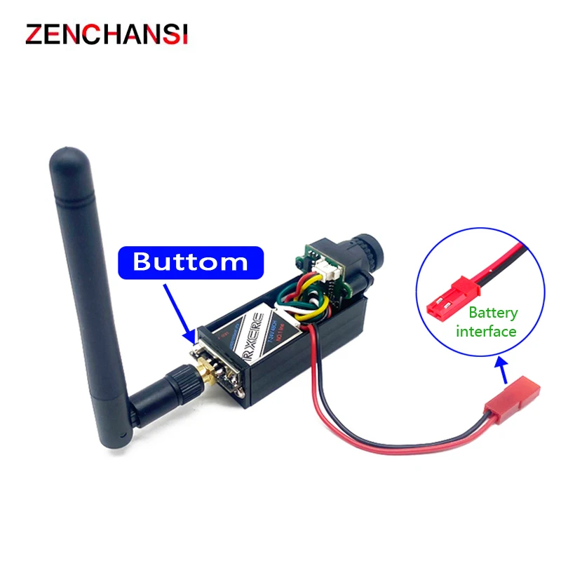 5.8G 48CH 100/200/400/1000mW Adjustable VTX Transmitter and CMOS 1000TVL FPV Camera with largest Heat Sink for RC Plane RC Boat 3