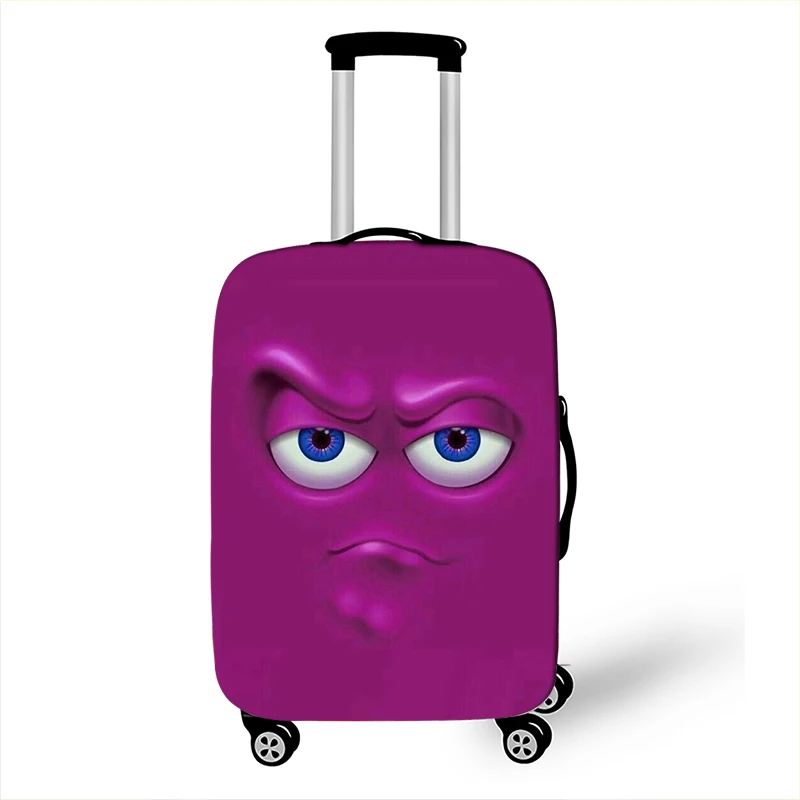 Luggage Cover Funny Expression Print Protective Sheath for 18-32 Inches Baggage