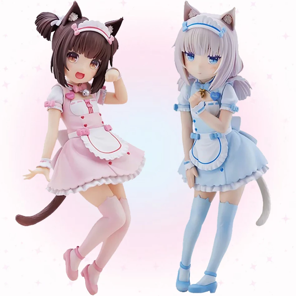 18cm Anime NEKOPARA Figure chocola And vanilla Cute Stand Animation Model Toys Gifts Collection Decoration Ornaments PVC