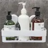 Quality Plastic Shampoo Organizer Suction Cup Bathroom Supplies Corner Storage Rack Storage Wall Basket Shower Rack 3