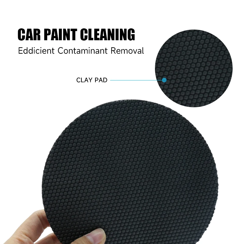 1-5 개 6 인치 매직 클레이 바 패드 자동차 세차 도구 클레이 애플리케이터 소프트 클레이 바 폼 패드 자동차 청소 액세서리