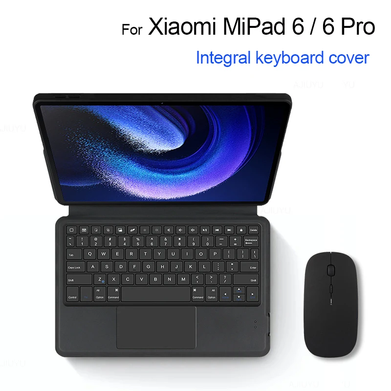 Capa de Teclado para Xiaomi Pad Espanhol Alemão Touchpad Inteligente mi Pad Pro Mipad6 11 2023