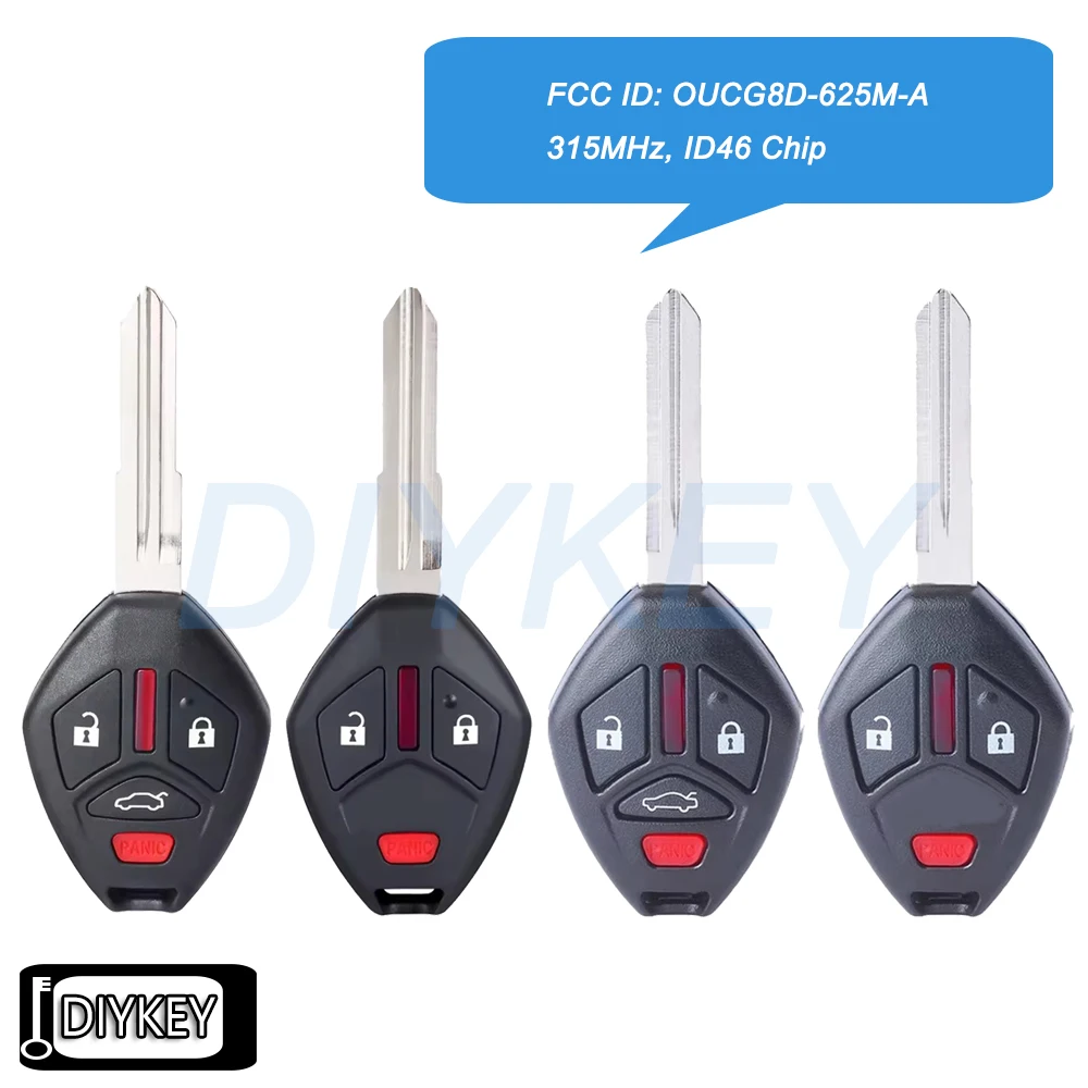 Mando A Distancia Deportivo Para Mitsubishi Outlander 2014-2016 – OUCG8D-625M-A, 315 MHz