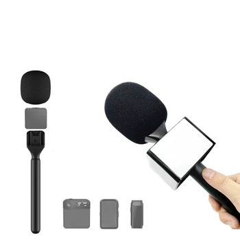 Adattatore palmare per microfono per intervista per Rode Wireless Go/Goii/DJI Mic/Relacart/trasmettitore Wireless, adattatore portatile durevole