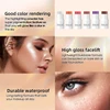 Multi-Tone Creamy Highlighter Blush Stick Makeup Long-Lasting Waterproof Simple High Lip Natural Stereo Concealer Blush Stick 5