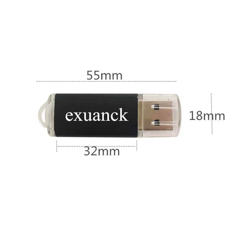 50Pcs/lot Free Custom Logo USB 2.0 Flash Drive 128MB 4GB 8GB Pen Drive 16GB Pendrive 32GB USB Stick 64GB Memory Flash Disk