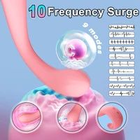 G-Punkt-Dildo-Vibrator, Klitoris-Nippelstimulation, 10, vibrierender Analplug, flexibles Silikon, Sexspielzeug für Erwachsene für Frauen, Lesben