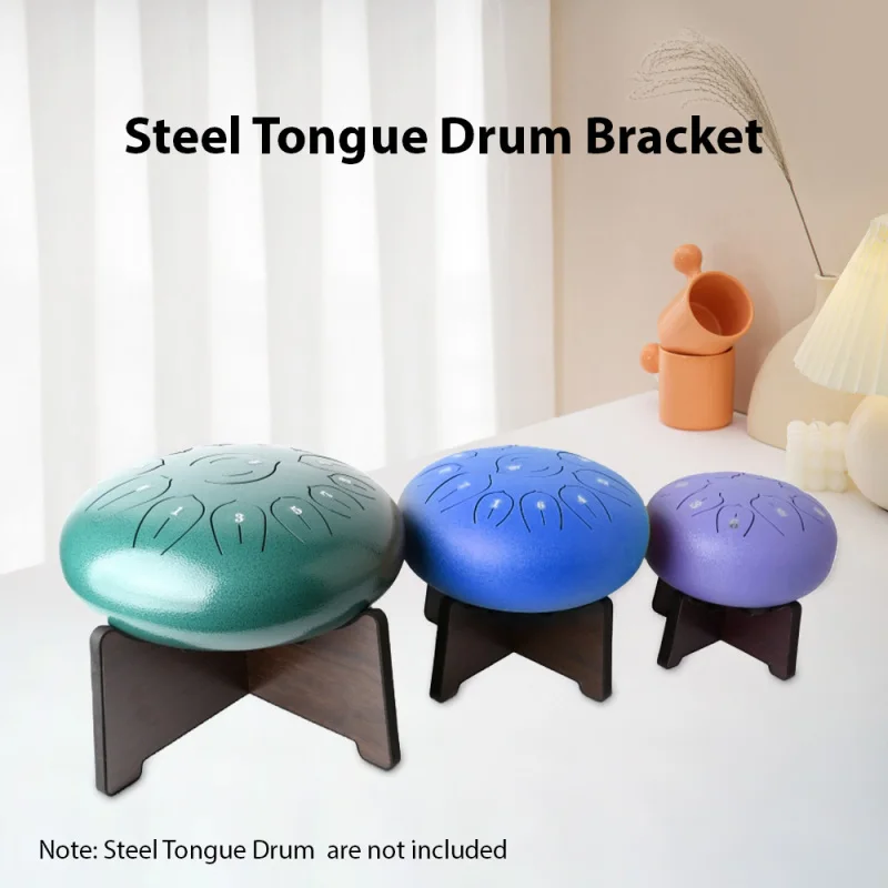 Steel Tongue Drum Bracket Wooden Tongue Drum Stand Snare Stand Hand Pan Display Rack Percussion Instrument Accessories