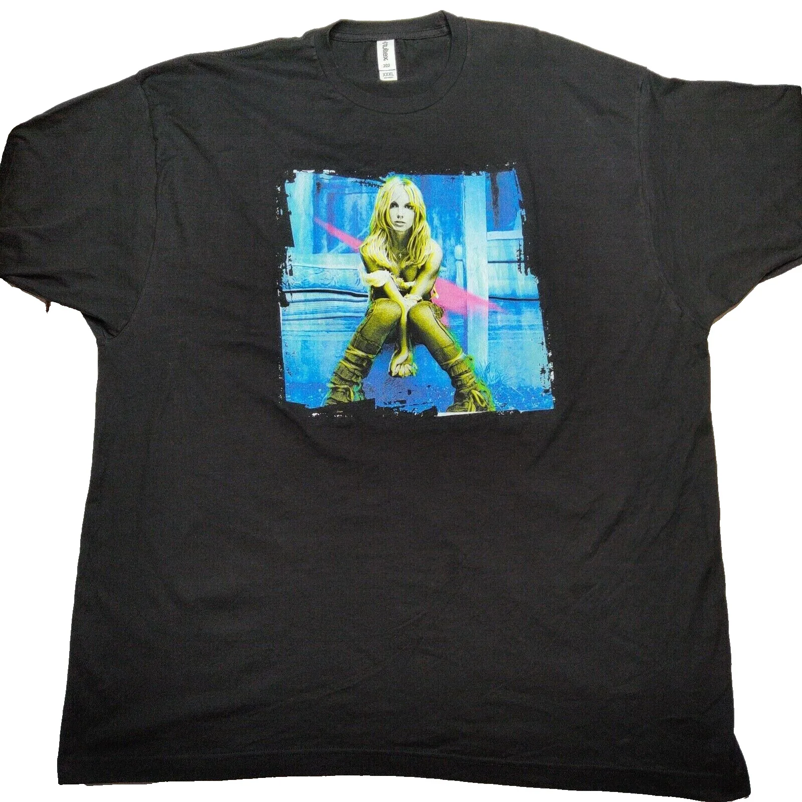 Britney Spears Men 3Xl Britney Album Cover Black 100% Cotton T-Shirt Novità