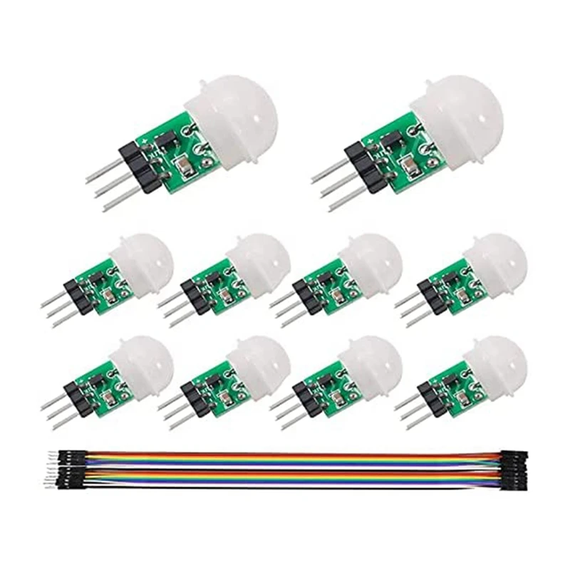 

Botique-10Pcs AM312 Mini Human Sensor Module HC-SR312 IR Pyroelectric Infrared PIR Motion Sensor Detector Modules