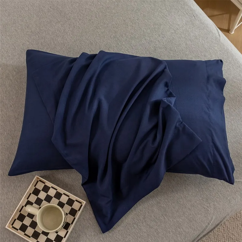 Luxurious Solid Color Pillowcase Set - Ultra Soft & Hypoallergenic in Elegant Black, Grey, or Pink