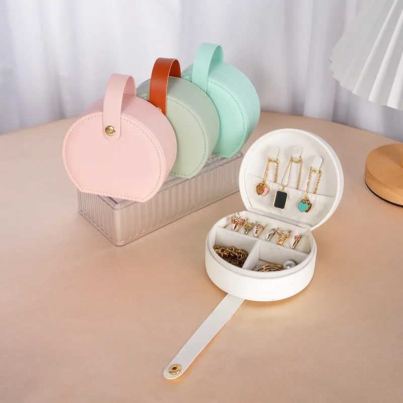 Personalized Travel Jewelry Box Earring Storage Sisters Friends Lovely Colorful Fashion Travel Accessories Exquisite Romantic