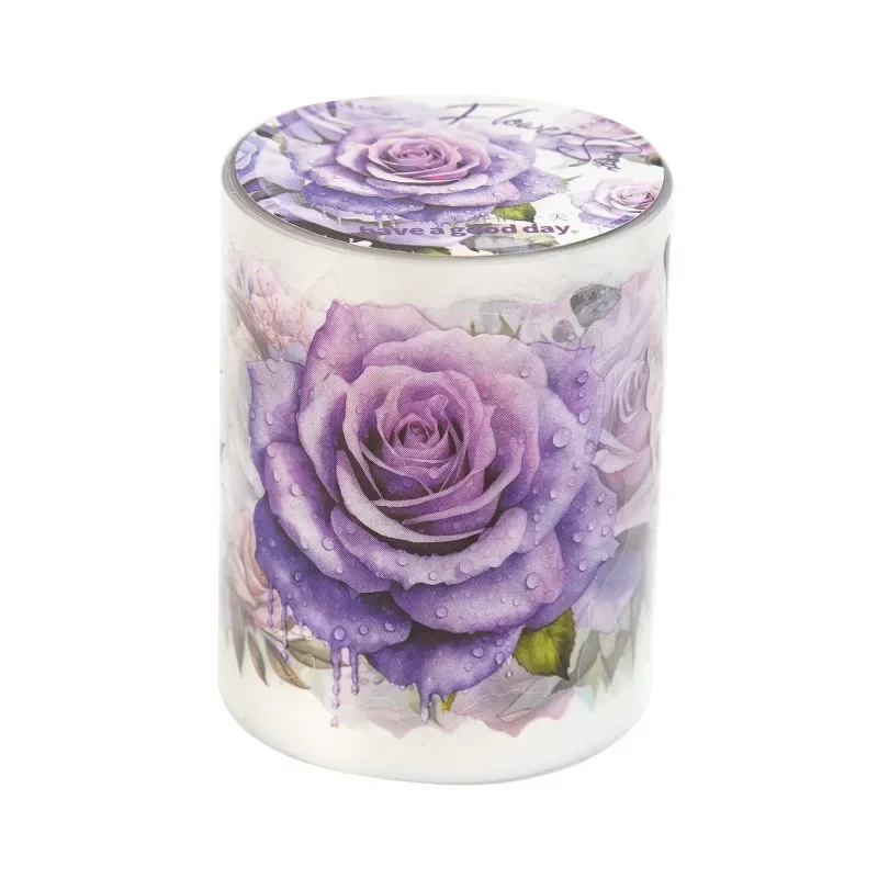 50mm*2m PET Plant Flowers tape Sticker Decorative collage Adhesive Diy Scrapbooking hand made Masking tape 6