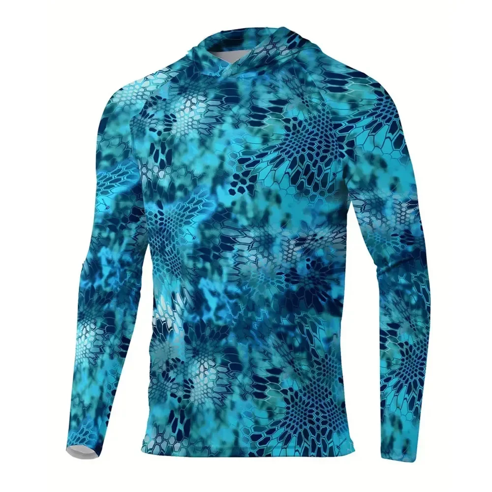 

Men's Long sleeved Fishing Clothing Outdoor Sun Protection Hoodie Fishing Shirts Upf 50+ Camisa De Pesca Camping Hiking T-shirts
