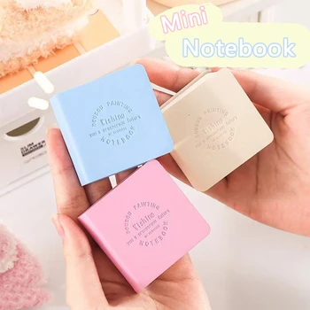 Mini libri da disegno colorati, quaderni quadrati per acquerello, mini quaderni spessi, libri tascabili portatili, carta per pittura, articoli artistici