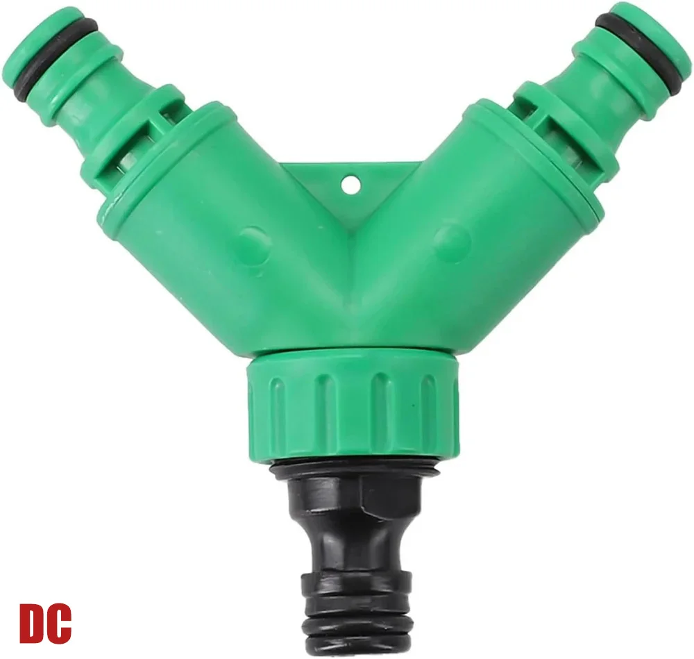 Garden Hose Connector Garden Water Pipe Connectors Pipe Adapter Y Shape Hose Splitter Valve Three Way Plastic Valve with Switch for Flower Planting