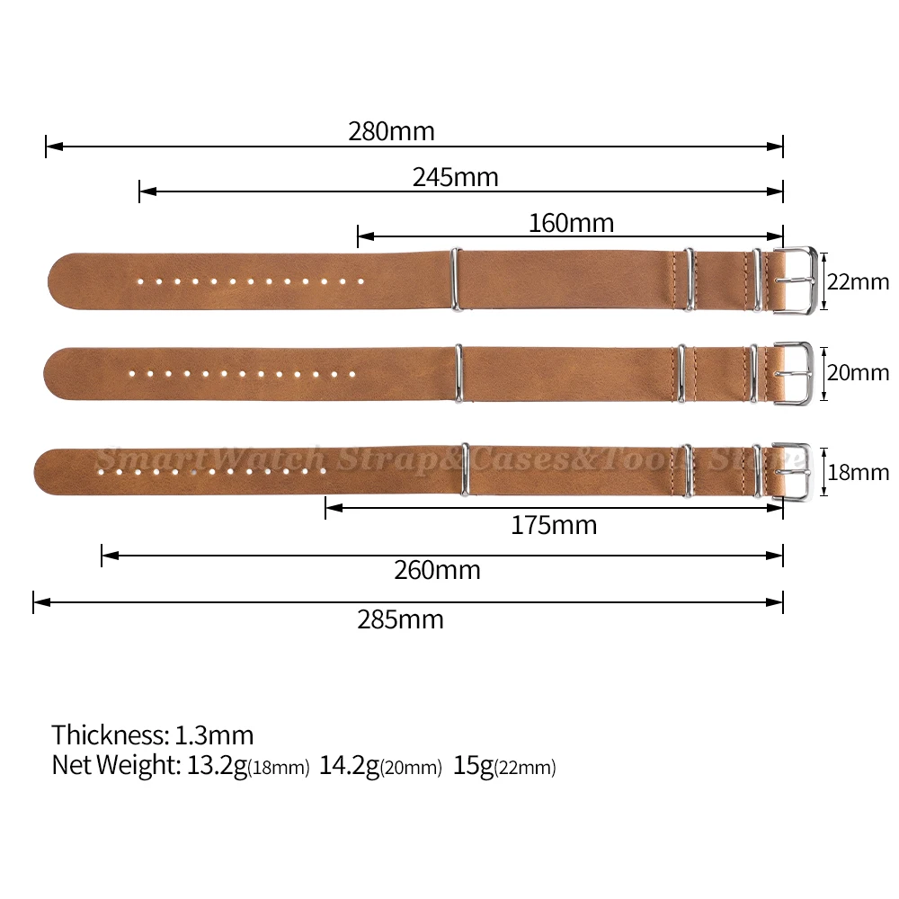 Vintage Coffee Brown Crazy Horse Leather Watch Strap – Soft Replacement Band