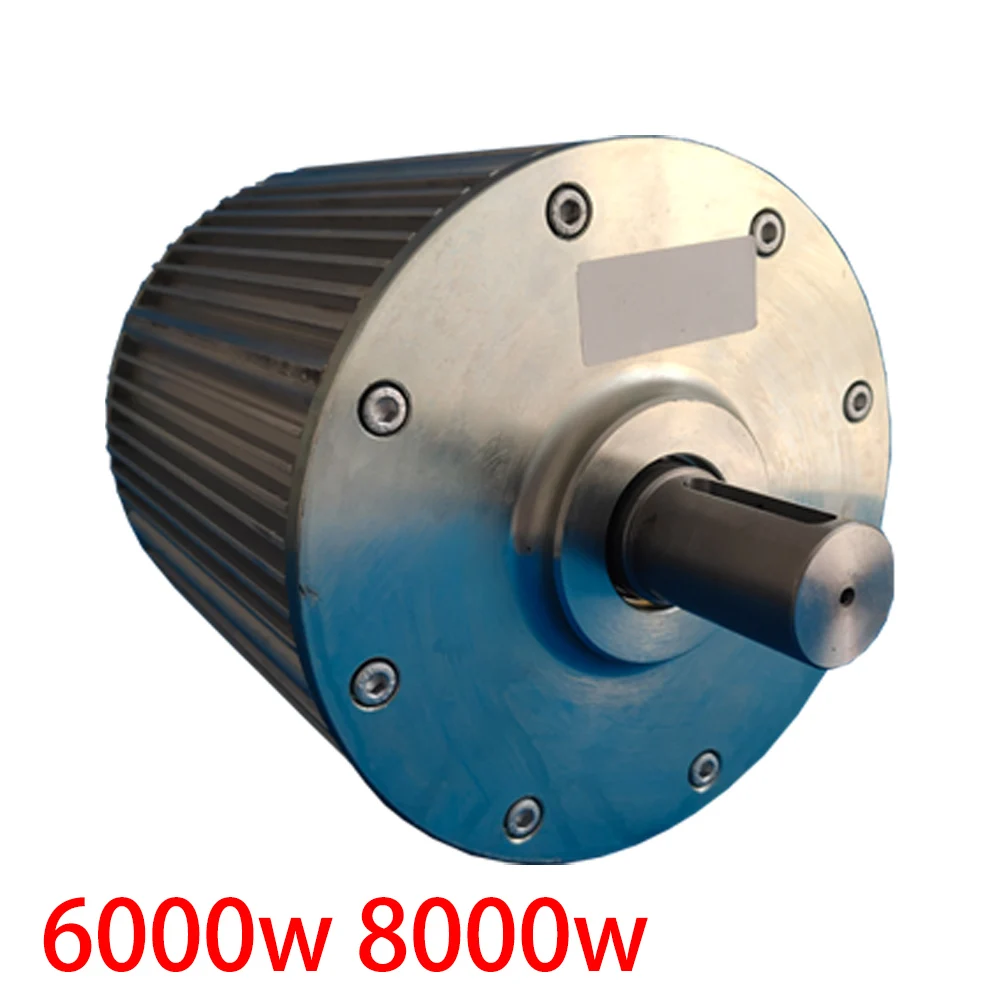 

Factory 6KW 8KW Electric Generator 24V 48V 96V 120V 220V Low RPM Alternator Permanent Magnet Rare Earth Turbine With Base