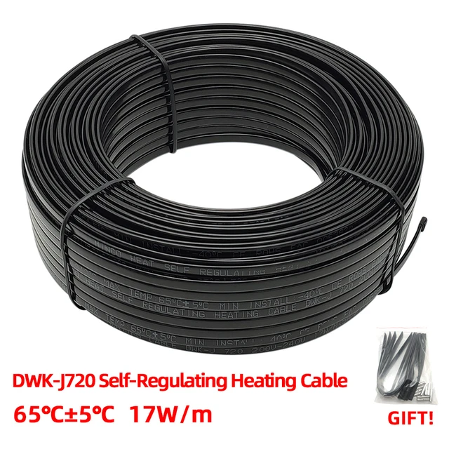 100M MINCO HEAT DWK-J720 Self Regulating Heating Cable No Need Controller  Water-Proof Prevent Pipe Freeze for Heat Trace System - AliExpress