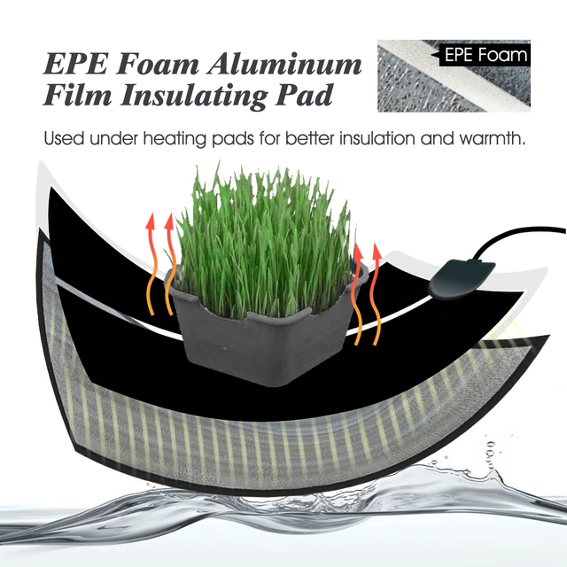 6 Size Reptile Heating Mat Reflective Membrane Waterproof Aluminum Made for Zoo Pet Aquarium Warm Insulation Pad Reflective Film 6