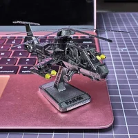 DIY Colorful 3D Metal Puzzle Aircraft VF-1S Model The RAH-66 Aircraft  Gift Toys for Adults Metal Earth Educational Toys for14+ 2