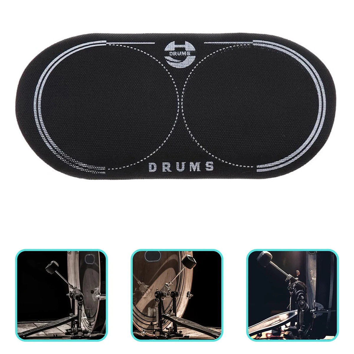 Drum percussion accessories Drum accessories Double Pedal Bass Drum Kick Patch Protection Drum Pedal Hammer Impact Pad Head Protector Percussion Instrument Accessories