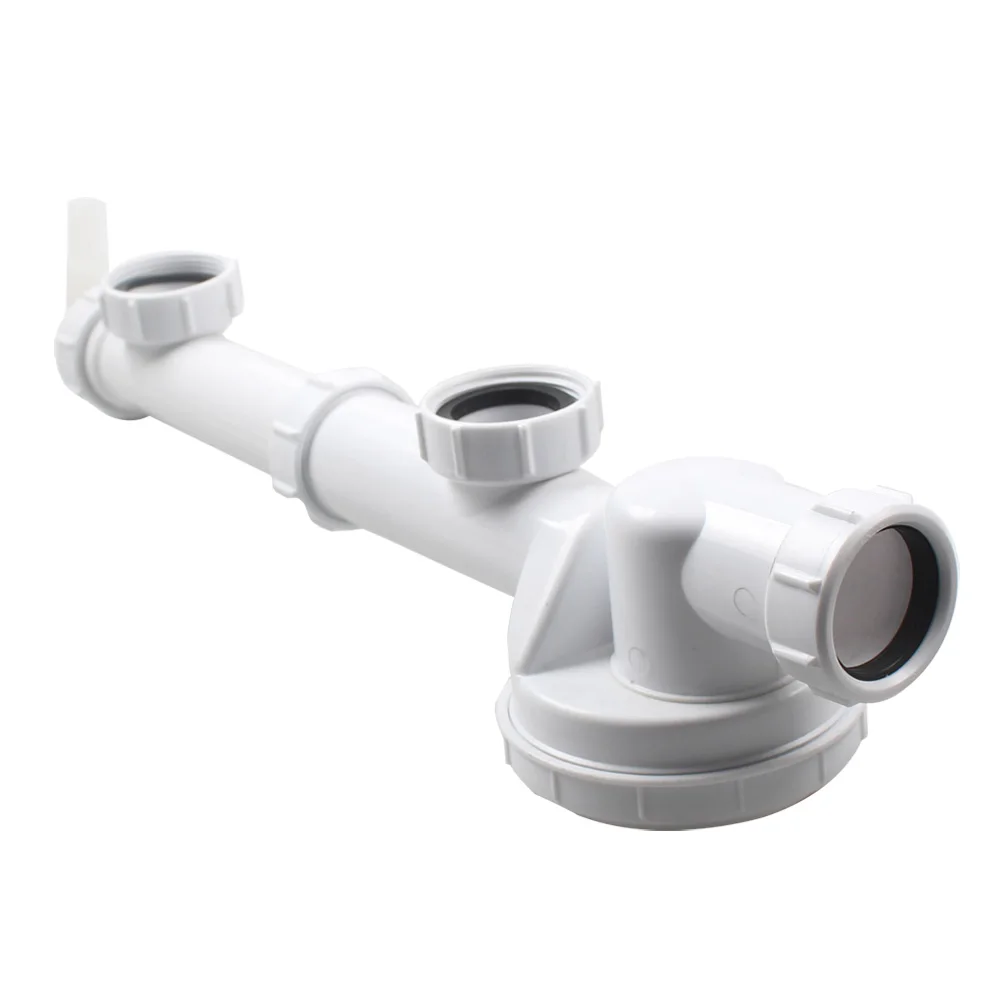 Talea Kitchen Double Sink Drain Pipe Anti-Odour Dishwashing Horizontal Drain Hard Pipe Odour Release Bottle GR024