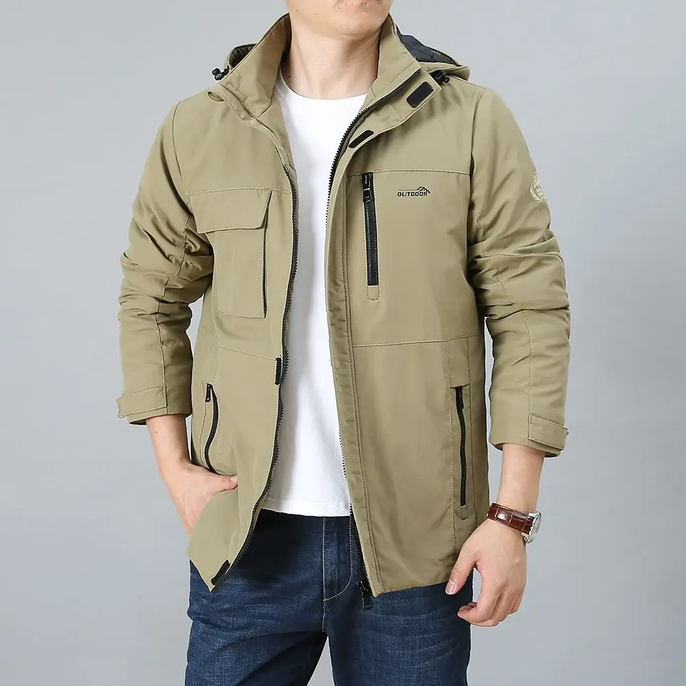 Parkas For Men Coat Men's Jackets Mens Style Clothing Bomber Oversize Windbreaker Hooded Golf Windbreak Down Light Trekking Cold