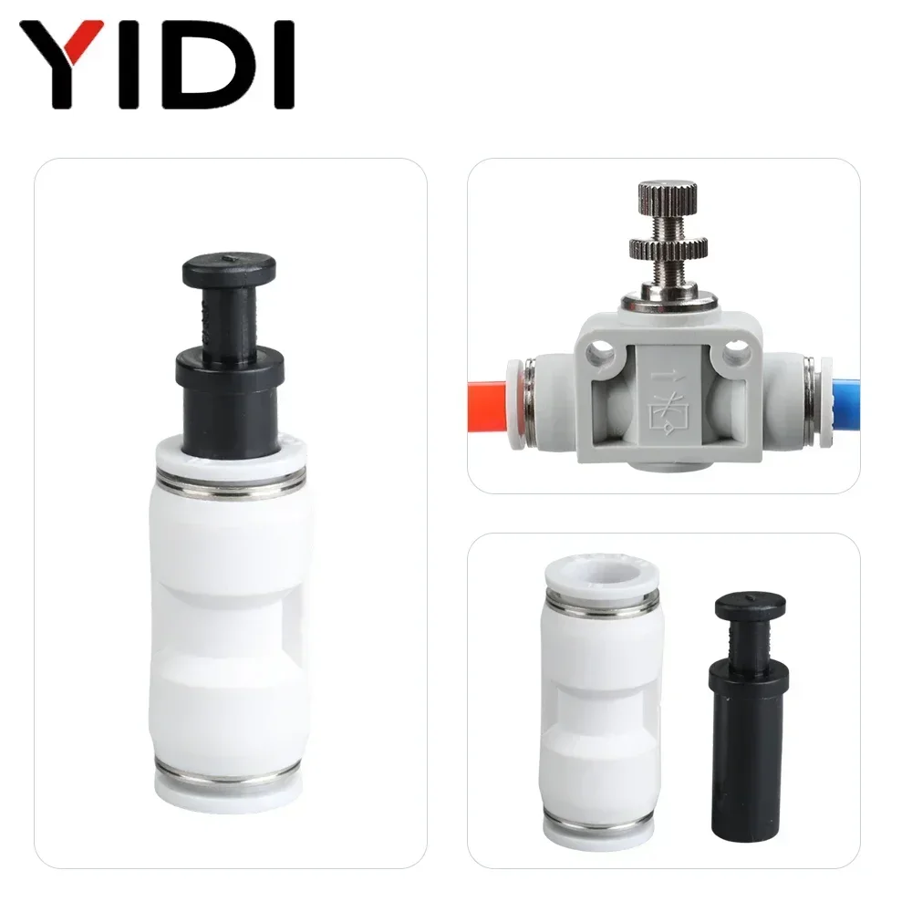 Pneumatic Air Connector Compressor Hose Fittings Sets Quick Release Connectors Kit Pipe Repair Y L T X Shaped 4mm 8mm 12mm