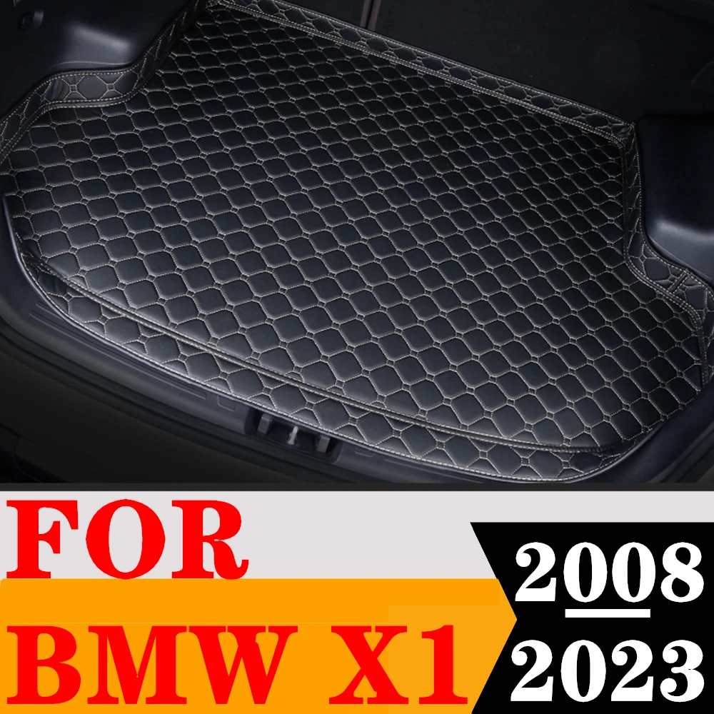 

Sinjayer Car Trunk Mat Waterproof AUTO Tail Boot Carpets High Side Cargo Carpet Pad Liner Fit For BMW X1 2008 2009-2023 Hybrid