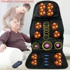 NEW Car Chair Body Massage Heat Mat Seat Cover Cushion Neck Pain Lumbar Support Pad With Remote Controls Neck Mat Back Massager 1
