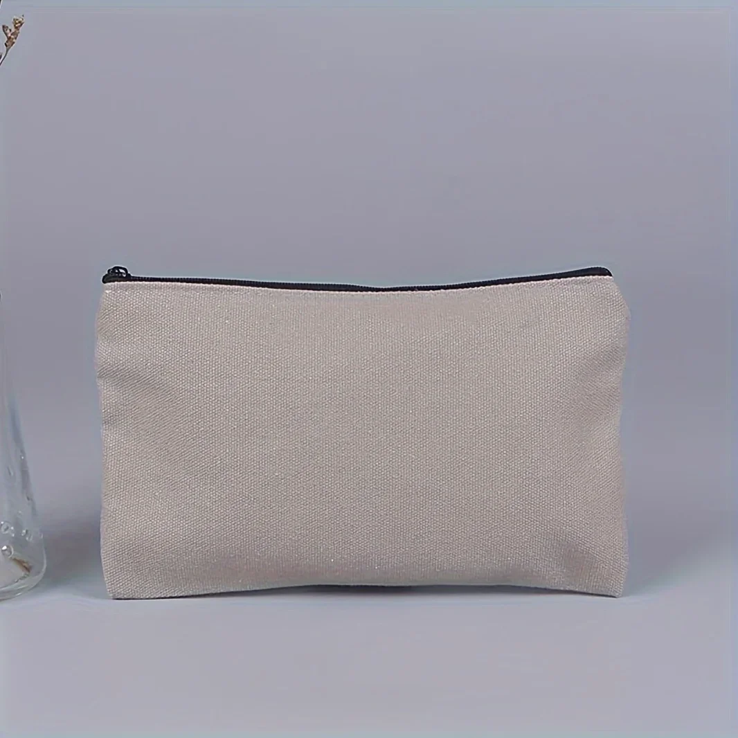 Stationery Bag Zipper DIY Cotton Canvas Pencil