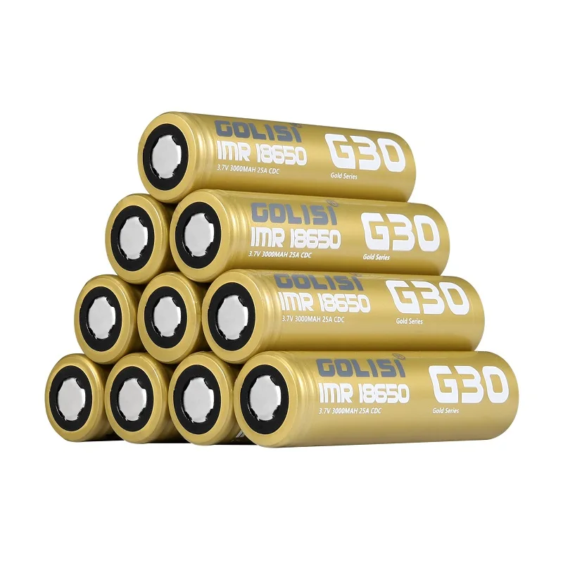 Original GOLISI G30 18650 Rechargeable Lithium Battery 3000mah 3.7