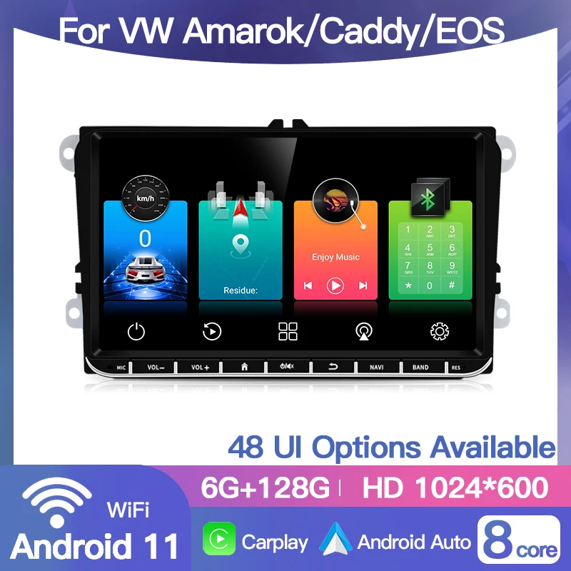 Android Radio Car Player For Volkswagen Amarok Caddy EOS GPS Auto Stereo Audio Headunit DSP Carplay Autoradio Multimedia BT Wifi car stereo
