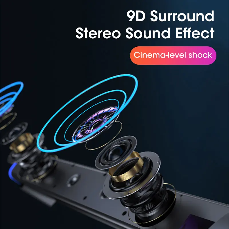 Niye Wired Computer TV Speaker 6D Surround Soundbar Stereo Subwoofer Bluetooth 5.0 Sound Bar For TV Laptop PC Game Home Theater bluetooth speaker computer speakers