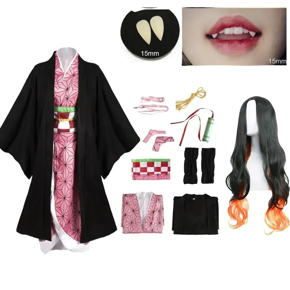 Alaiyaky Nezuko Nezuko Kimono, cosplay kostuum voor kinderen