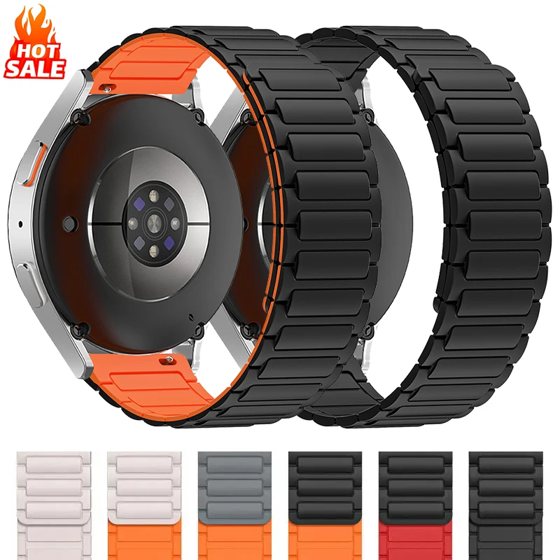 Silicone Magnetic Strap - Soft Band Bracelet, 20mm/22mm