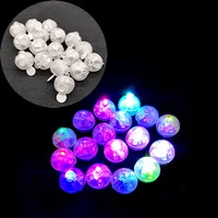 Miniature LED Flash/Monochrome Round Ball Lights Diy Dollhouse/Buiding Sand Table Scene Luminous Materials Accessory 10Pcs 2
