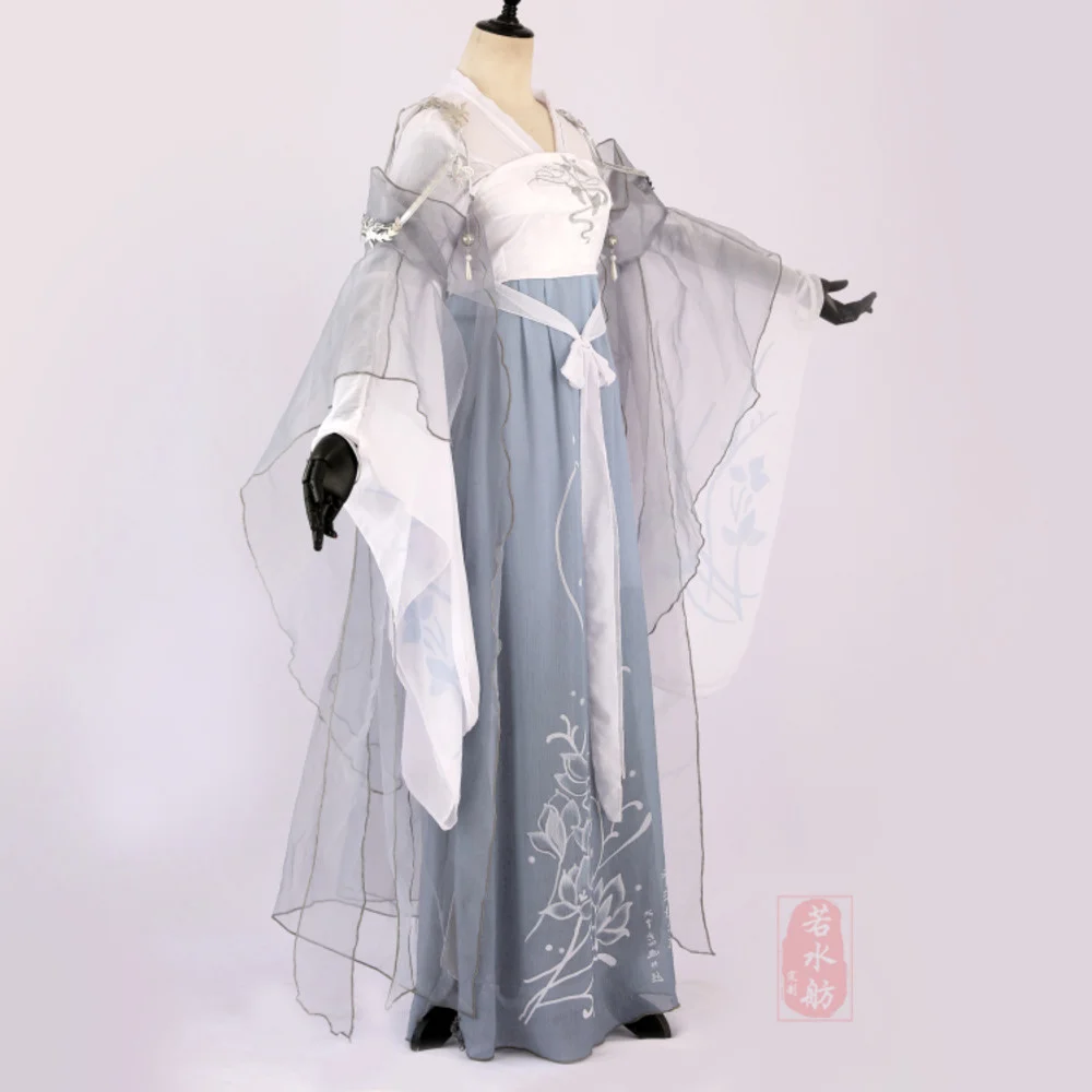 OL YiHua Palace 여성 코스프레 코스튬, 모바일 게임 달빛 블레이드, 사진 드라마 한푸 요정