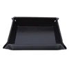Creative PU Leather Valet Trinket Folding Tray Collapsible Phone Key Wallet Coin Desktop Storage Sundries Box Bins Accessories 5