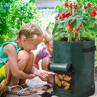 3/5/7/10 Gallon Plant Growing Bags PE Vegetable Grow Bags with Handle Thickened Growing Bag Potato Onion Bag Outdoor Garden Pots 4